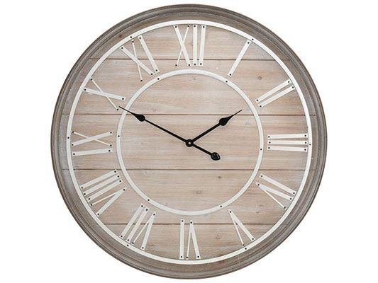 drewniany zegar scienny