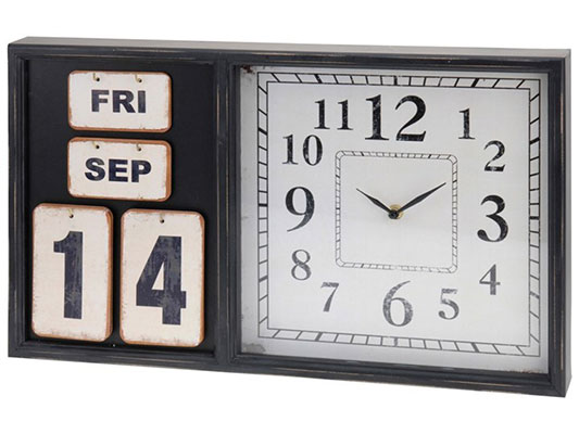 zegar scienny z kalendarzem